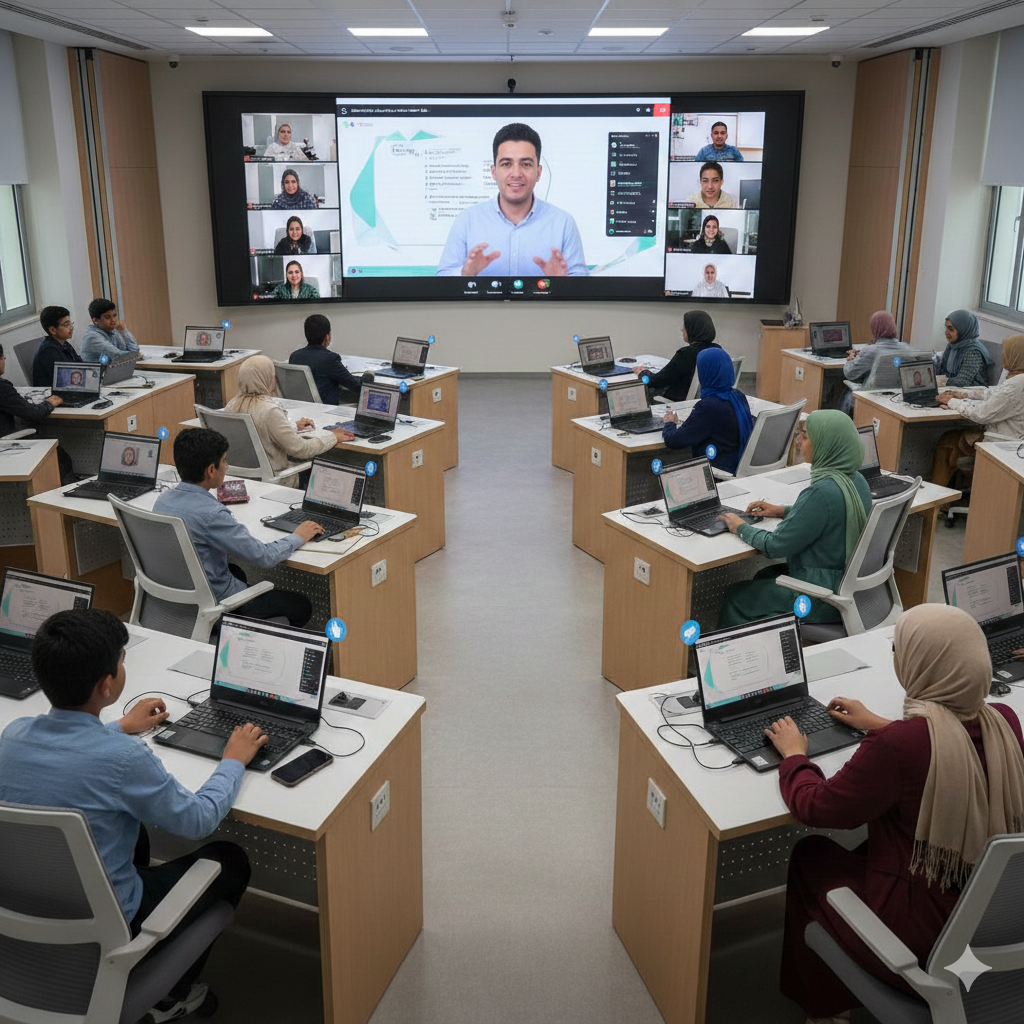 الحصة الأونلاين ممكن تبقى تفاعلية فعلًا 👌💻